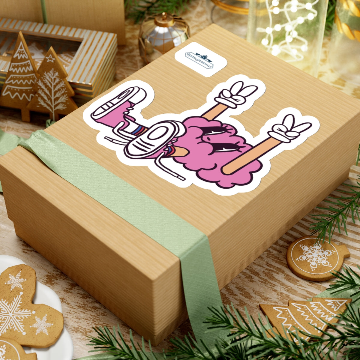 Chloe Floor and Peace Kiss-Cut Sticker